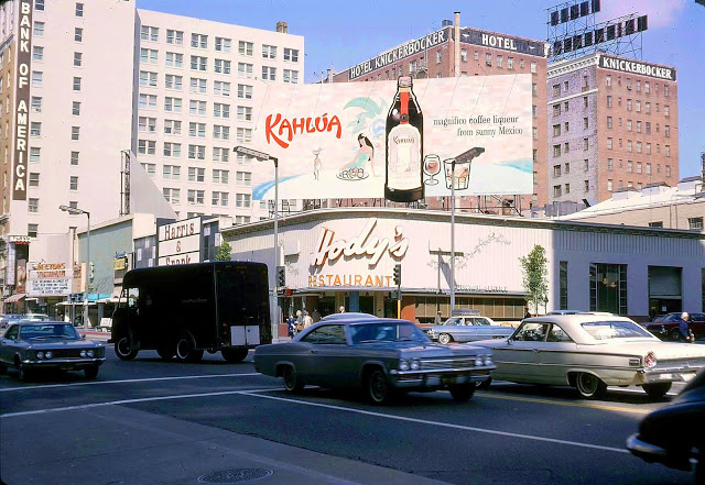 1965  Corner of Hollywood and Vine Hotel Knickerbocker Hodys